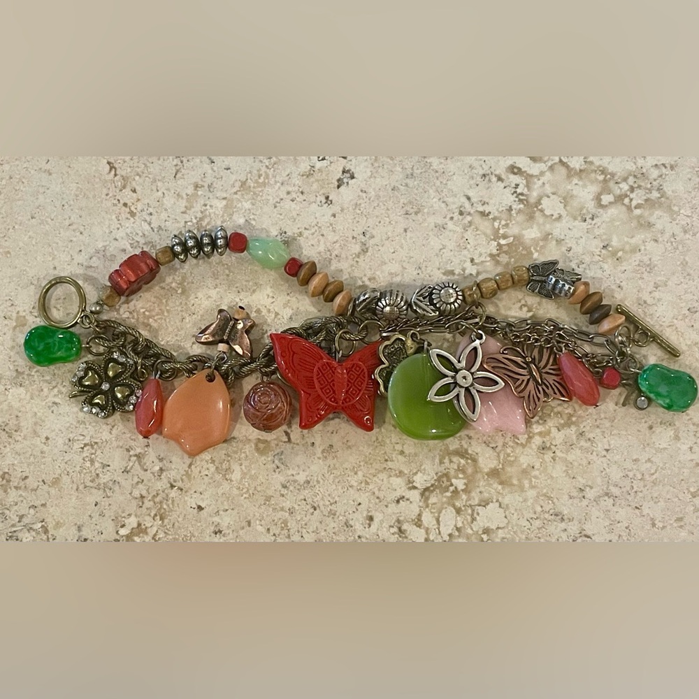 Vibrant Bohemian Charm Bracelet *Excellent Cond* - Picture 1 of 4